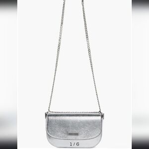 Kate Spade Metallic Silver Crossbody Bag